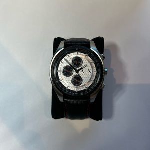 White & Black Armani Exchange Watch